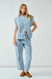 The Marina Denim Vest - Lulu Bella Boutique