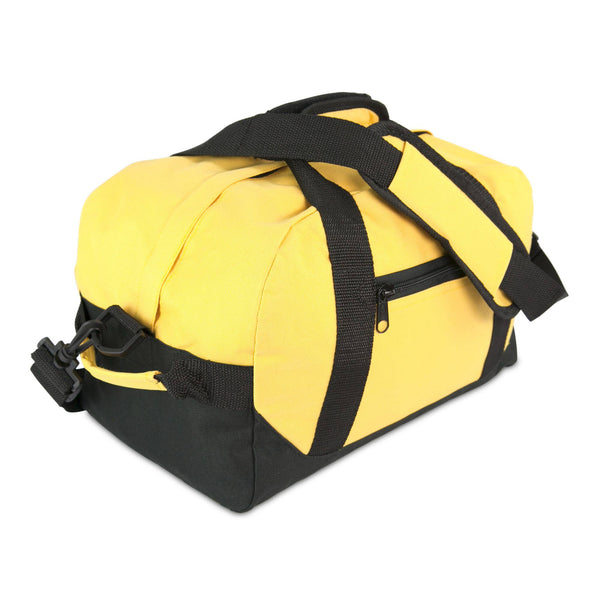 DALIX 14" Small Duffle Bag Two Toned Gym Travel Bag: Blue - Lulu Bella Boutique
