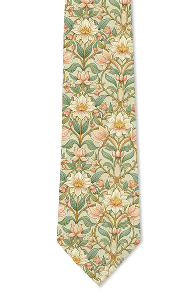 Lotus - NEW: 3.25" Standard Tie - Lulu Bella Boutique