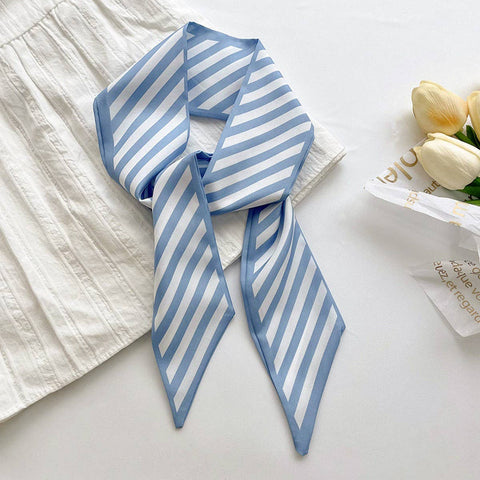 FRESH STRIPED LONG TIED SCARF_CWASC0705: TYPE4 / (OS) 5 - Lulu Bella Boutique