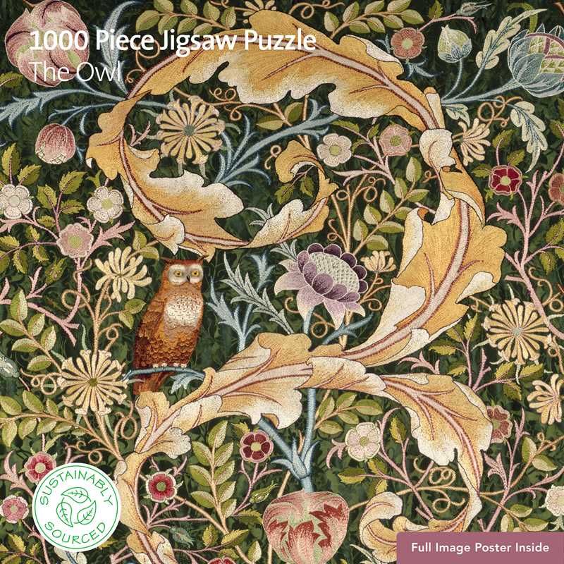 Adult Sustainable Jigsaw Puzzle V&A: The Owl by