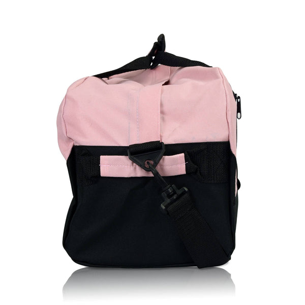 DALIX 18" Two Tone Duffle Bag: Pink - Lulu Bella Boutique