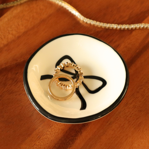 Black Bow - Ring Dish - Lulu Bella Boutique