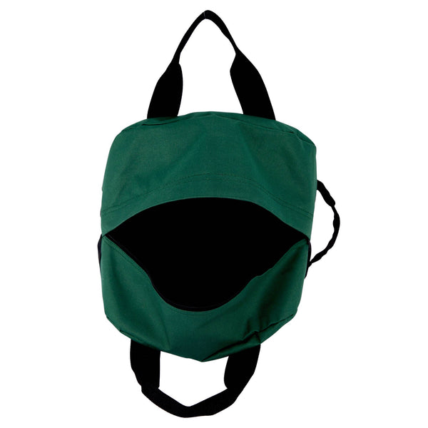 12" Mini Two Tone Duffle Bag: Dark Green - Lulu Bella Boutique