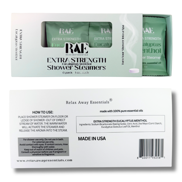 Eucalyptus Menthol Shower Steamers 6 Pack - Made in USA: Extra strength