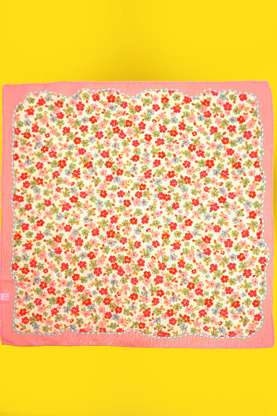 DITSY PRINT SILKY FEELING BANDANA SCARF: DITSY