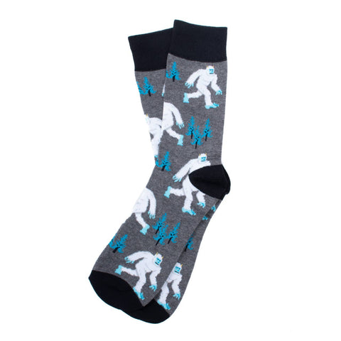 Men's Yetis Novelty Socks-NVS19641-GRY