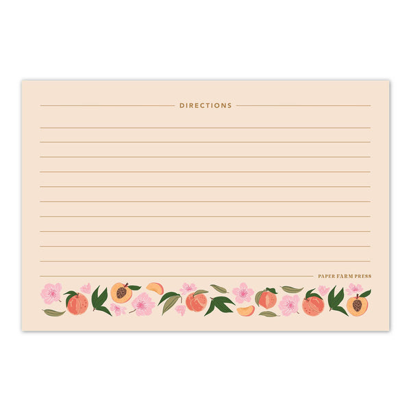 Peach Blossom Tin Recipe Box - Lulu Bella Boutique