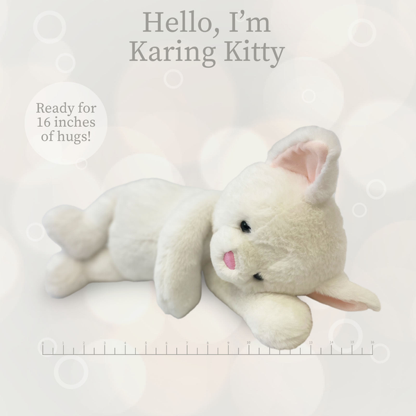 World's Softest Lushee 16 inch - Karing Kitty WHT Plush Toy - Lulu Bella Boutique