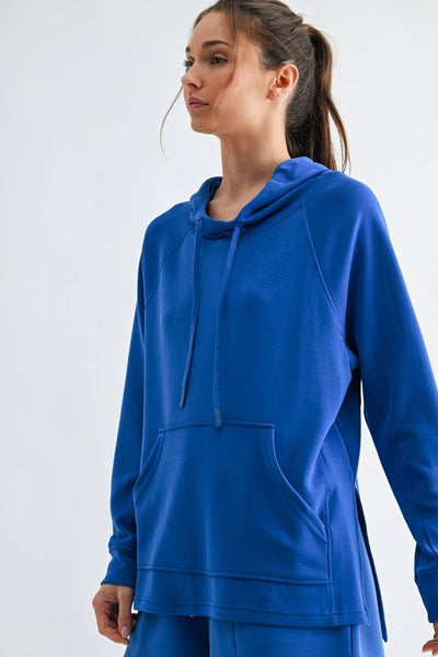 Laguna Dune Hoodie Set with Pants: DEEP INDIGO - Lulu Bella Boutique