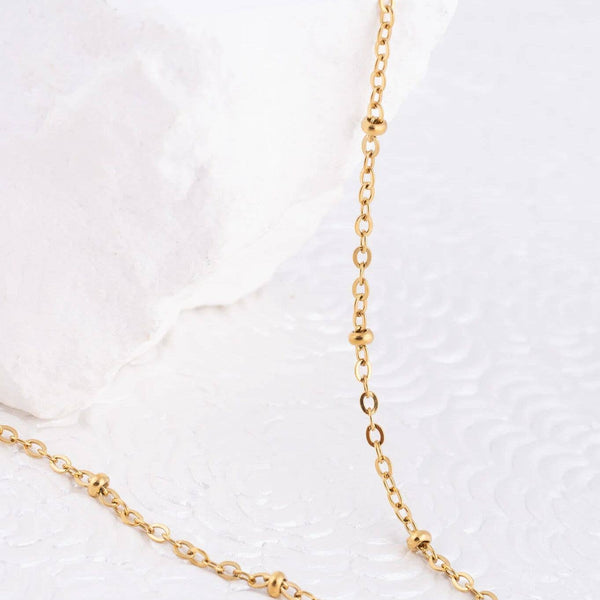 14K Gold Filled Plus™ Crimped Oval Link Chain Necklace: Gold / 18"+2"
