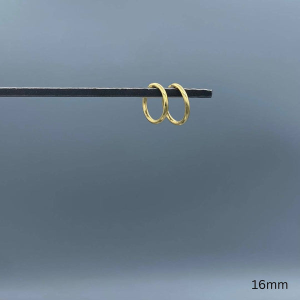2mm Gold-filled Endless Hoop Earrings: 43mm - Lulu Bella Boutique