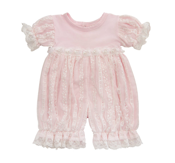 Haute Baby Precious Blush Bubble Romper