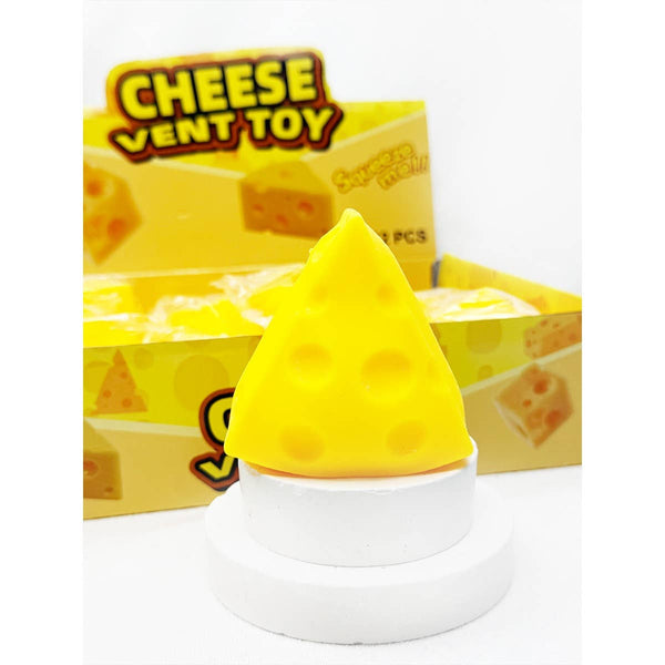 Viral Triangle Cheese Squishy Toy: YELLOW