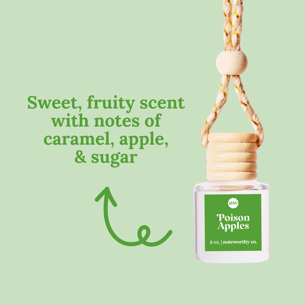 Car Diffusers | NEW Fall + Halloween Scents: Individual Mylar Bag / Macintosh Apple