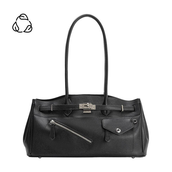 Rocky Black Recycled Vegan Lthr Shoulder Bag Pre-Order 3/30 - Lulu Bella Boutique