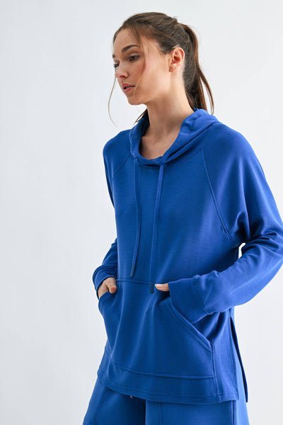 Laguna Dune Hoodie Set with Pants: DEEP INDIGO - Lulu Bella Boutique