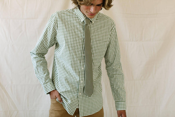 Sage - Men's Tie: Mens Modern - 2.5" wide x 58" long