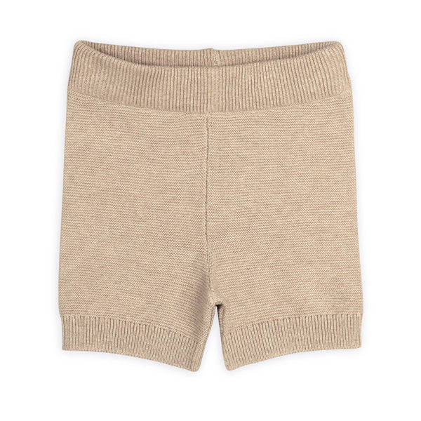 Archie Textured Stripe Baby Shirt & Shorts Set (Organic): Natural