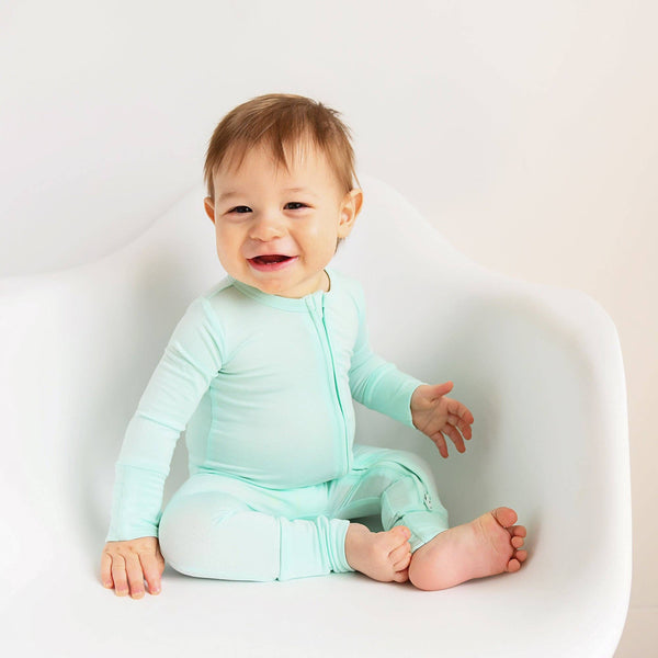 Bamboo Baby Pajama Sleepies Little Baby Zip Finley: 3-6m