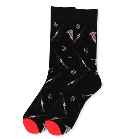 Men's Novelty Hunting Socks: BK