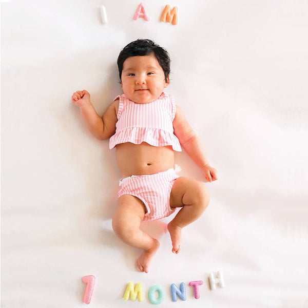 Monthly Milestone Felt Letters - Pastel - Lulu Bella Boutique