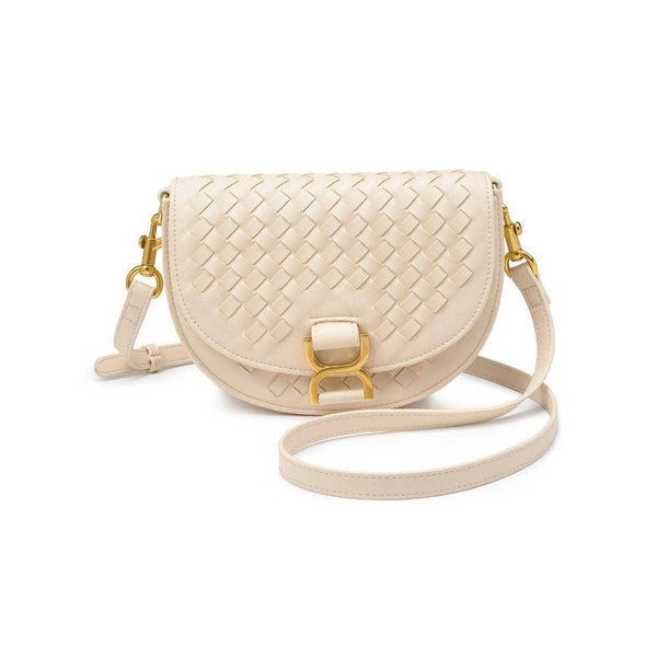 Alise Woven Crossbody: Oatmilk - Lulu Bella Boutique