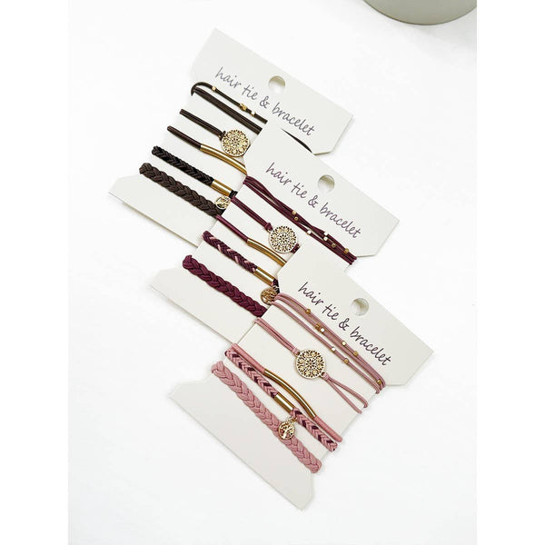 Boho Inspired Hair Tie Bracelets: MIX COLOR / ONE(6) - Lulu Bella Boutique