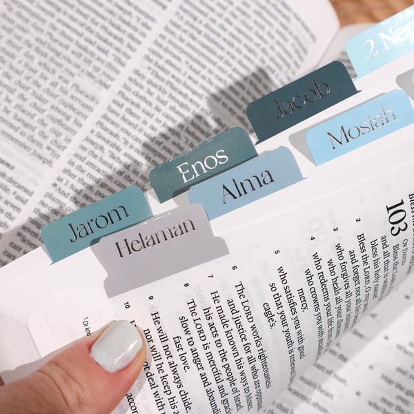 Book of Mormon Courageous Silver Foiled Tabs - Lulu Bella Boutique