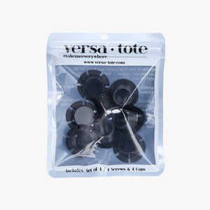 VCAPS-4PK Caps for Versa Tote 4PK: Black