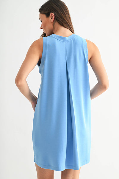 Laguna Scuba Shift Dress: DENIM DRIFT / S:M:L (2:2:2) - Lulu Bella Boutique