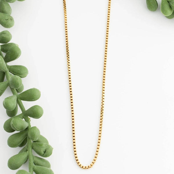 14K Gold Filled PLUS™ 1.5mm Box Chain Necklace: Gold / 18