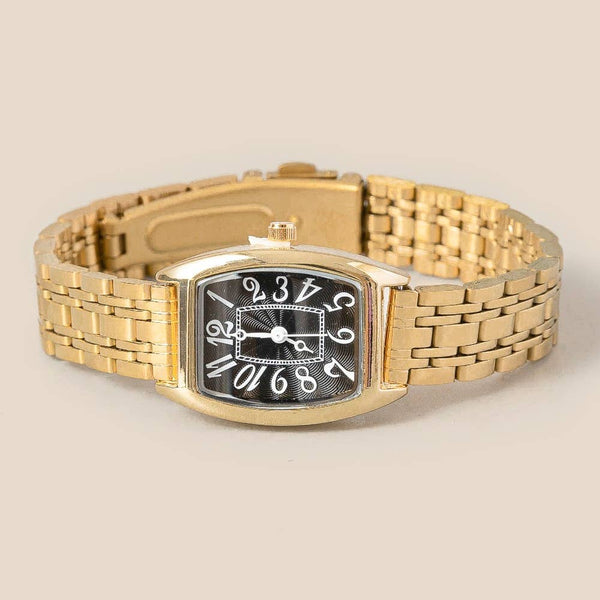 Numbered Rectangle Face Watch: GWH - Lulu Bella Boutique