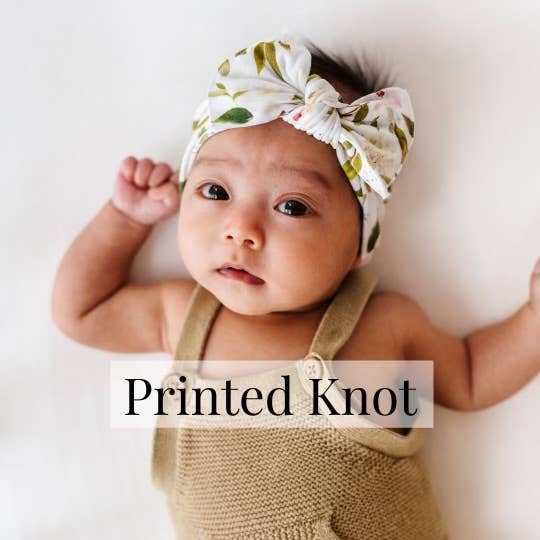 Baby Bling® Printed Knot soft nylon headband: Leopard - Lulu Bella Boutique