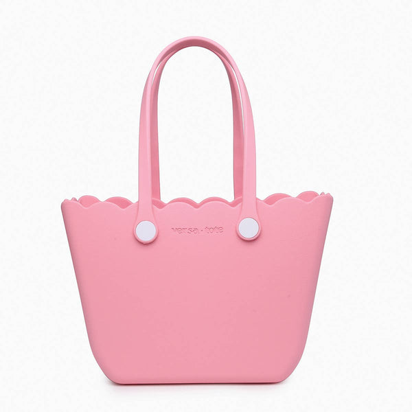 V2335 Rose Scalloped Versa Tote w/ Interchangeable Straps: Avocado