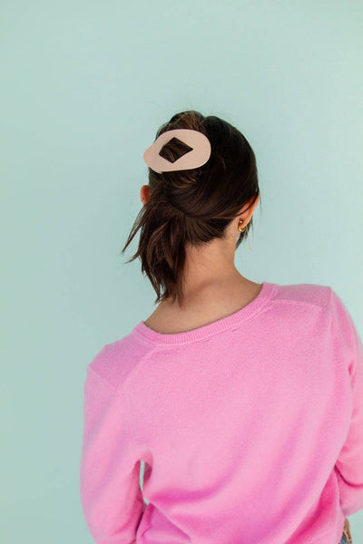 Diamond Cutout Claw Clip: Amber Tortoise - Lulu Bella Boutique