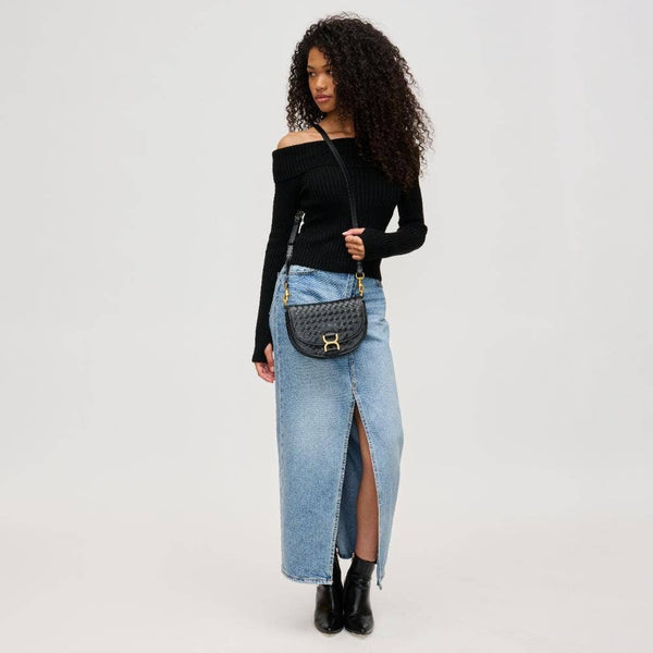 Alise Woven Crossbody: Oatmilk - Lulu Bella Boutique