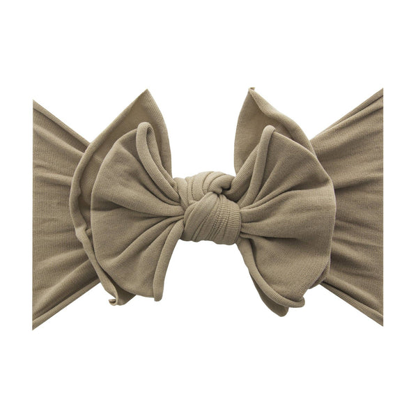 Baby Bling® FAB-BOW-LOUS® soft nylon bow headband: Rose quartz - Lulu Bella Boutique