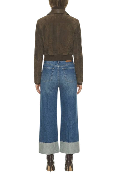 INSEAM TRANSFORM HIGH RISE TUMMY CONTROL A-WIDE JEANS: Dark wash / 1 (24)