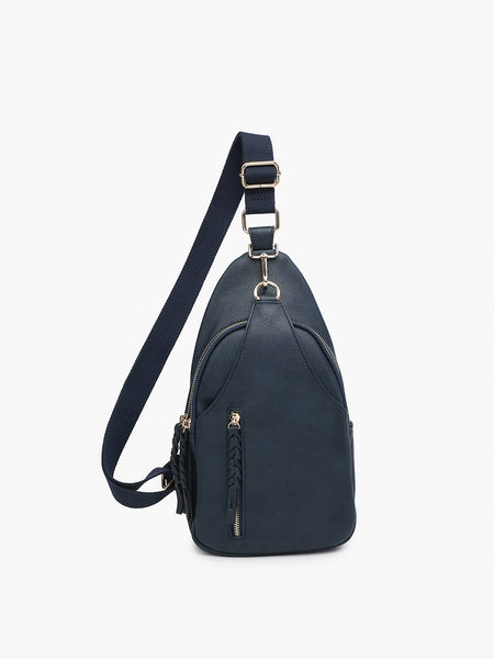 M2342 Nikki Dual Compartment Crossbody Sling Bag: Cow - Lulu Bella Boutique