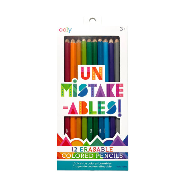 Un-Mistake-Ables!: Erasable Colored Pencils (Set of 12) - Lulu Bella Boutique