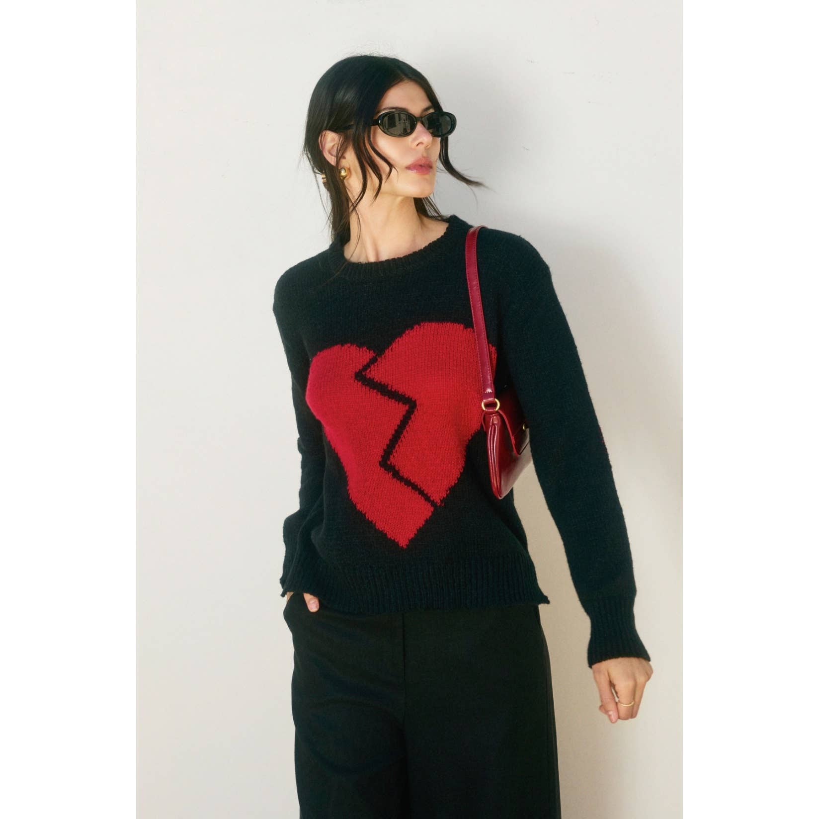 Knit Sweater Broken Heart Sweater Broken Heart Hoodie – KiiNDSOULS