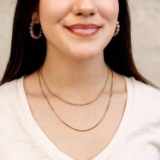 14K Gold Filled PLUS™ 1.5mm Box Chain Necklace: Gold / 18