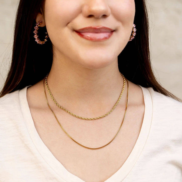 14K Gold Filled PLUS™ 1.5mm Box Chain Necklace: Gold / 18