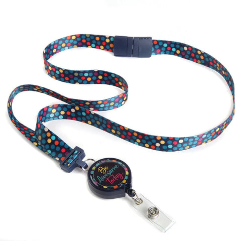 Be Awesome Today Ribbon Lanyard - Lulu Bella Boutique