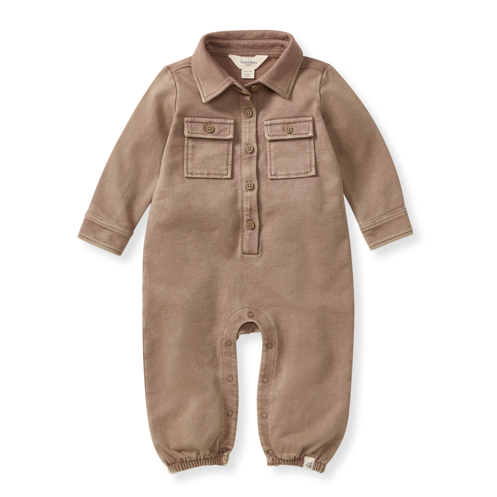 Acid Wash Infant Jumpsuit: Ginger Loaf