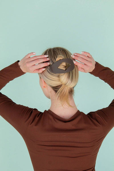 Diamond Cutout Claw Clip: Amber Tortoise - Lulu Bella Boutique