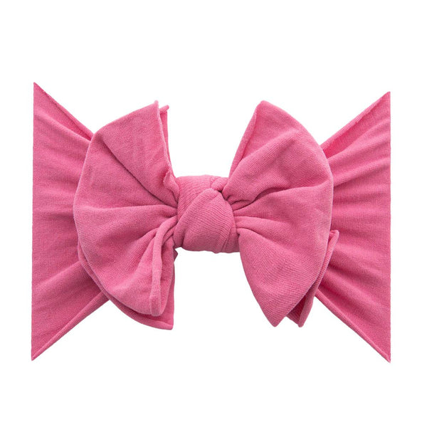 Baby Bling® FAB-BOW-LOUS® soft nylon bow headband: Pink - Lulu Bella Boutique