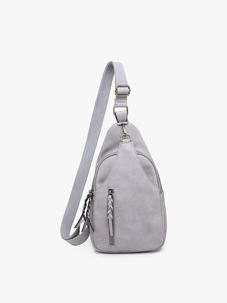 M2342 Nikki Dual Compartment Crossbody Sling Bag: Cow - Lulu Bella Boutique