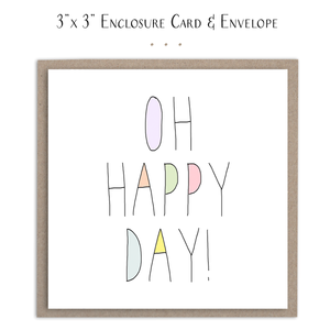 Oh Happy Day - Mini Card: Glitter - Lulu Bella Boutique